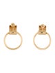 Jenny Bird Faye Knocker Hoop Drop Earrings