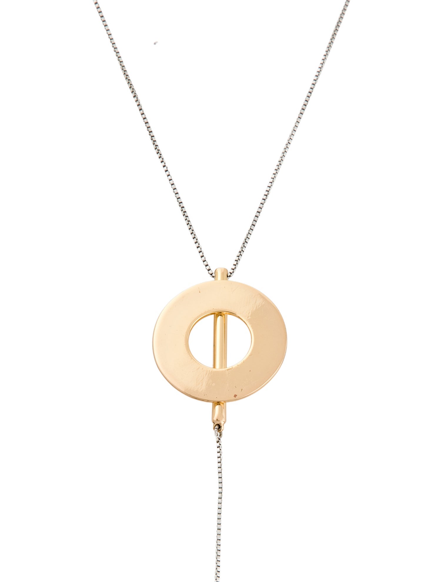 Jenny Bird Two-Tone Link Lavalier Necklace