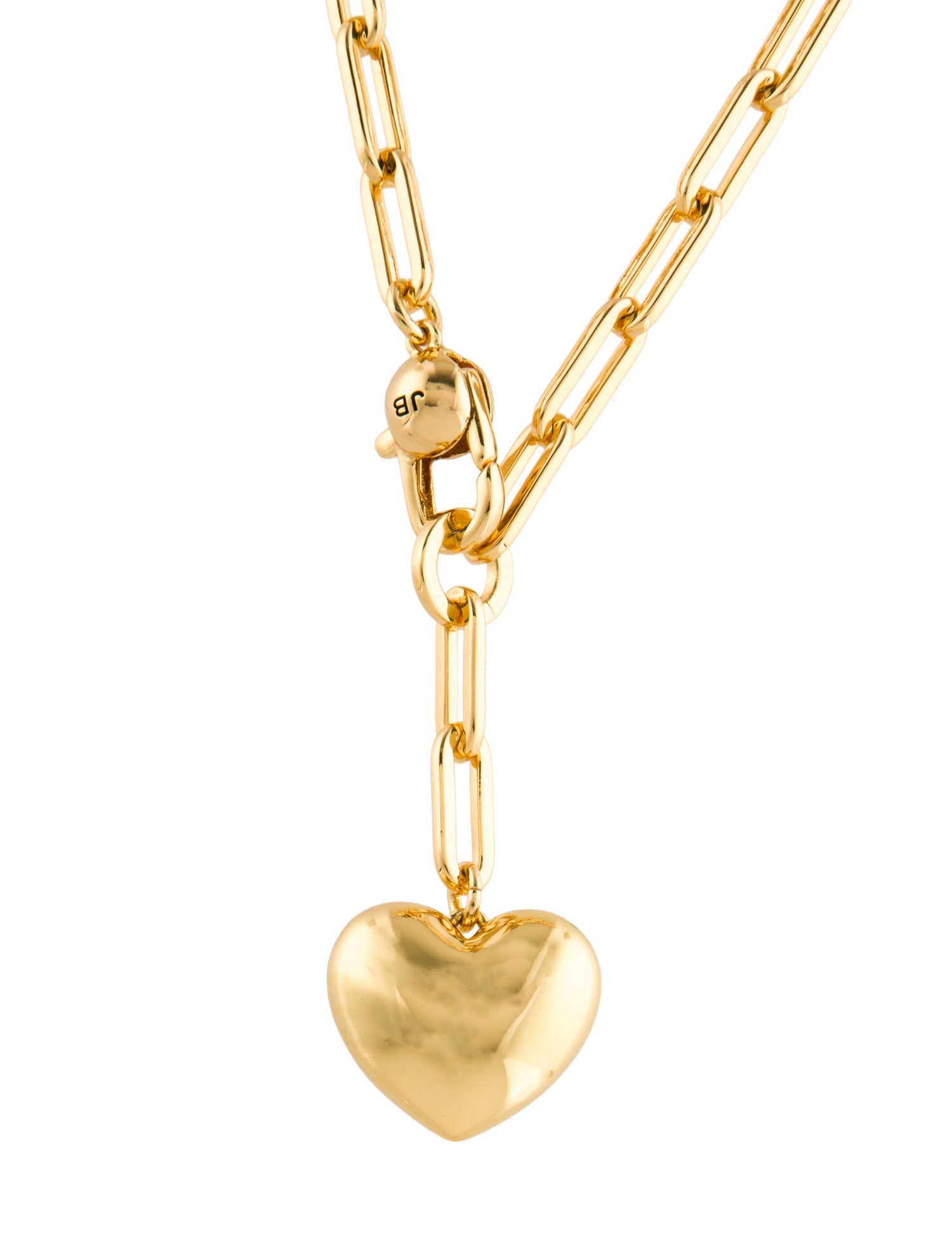 Jenny Bird Puffy Heart Pendant Chain Necklace