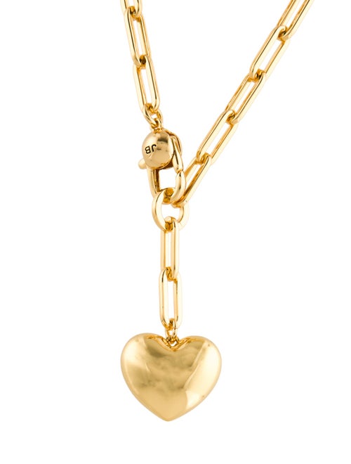 Jenny Bird Puffy Heart Pendant Chain Necklace