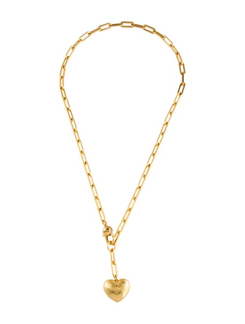 Jenny Bird Puffy Heart Pendant Chain Necklace