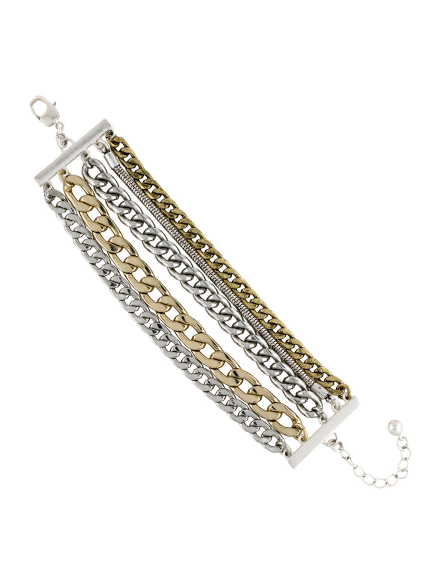 Jenny Bird Two Tone "Marra" Multi Strand Link Bracelet