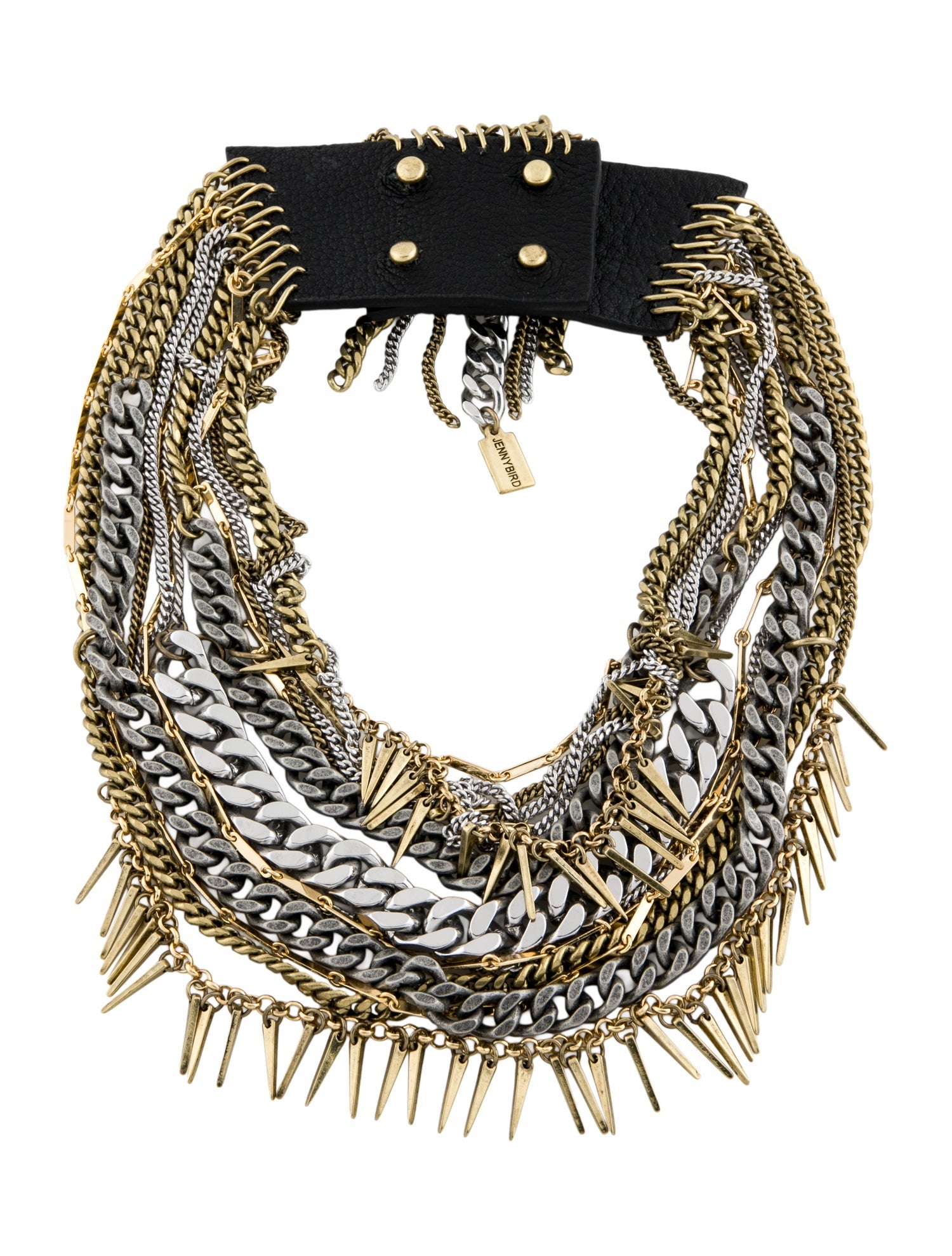 Jenny Bird Leather 'Artemis' Multistrand Collar Necklace