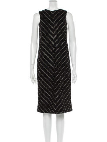 Jeffrey Dodd Dresses Striped Knee-Length Dress M
