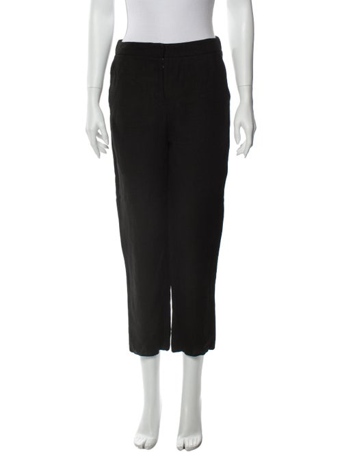 Jeffrey Dodd Silk Straight Leg Pants Black