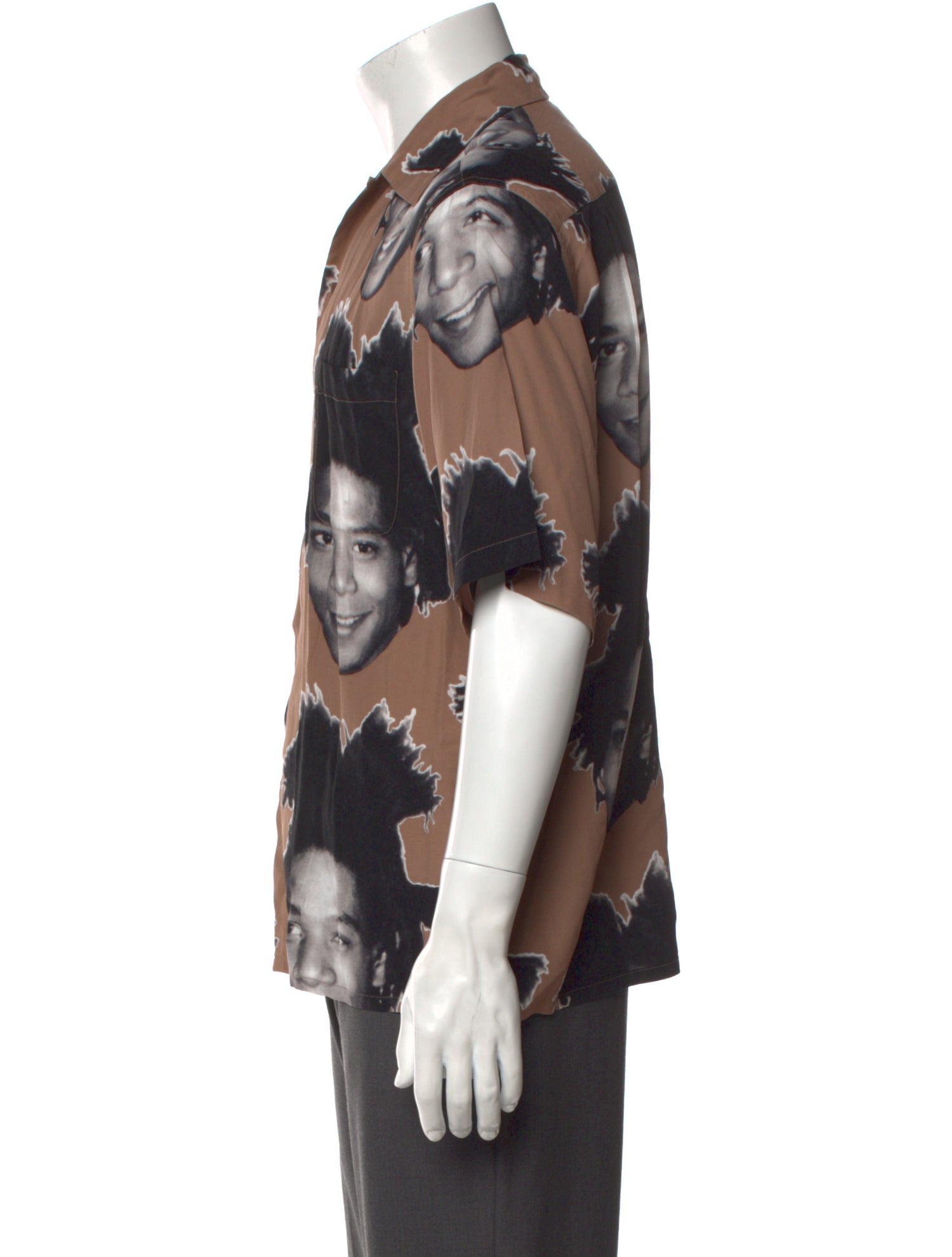 JEAN-MICHEL BASQUIAT x Wacko Maria Guilty Parties Graphic Print Short Sleeve Shirt