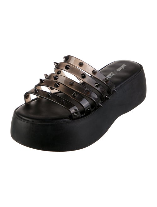 Melissa x Jean Paul Gaultier Leather Studded Accents Slides