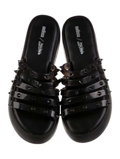 Melissa x Jean Paul Gaultier Leather Studded Accents Slides