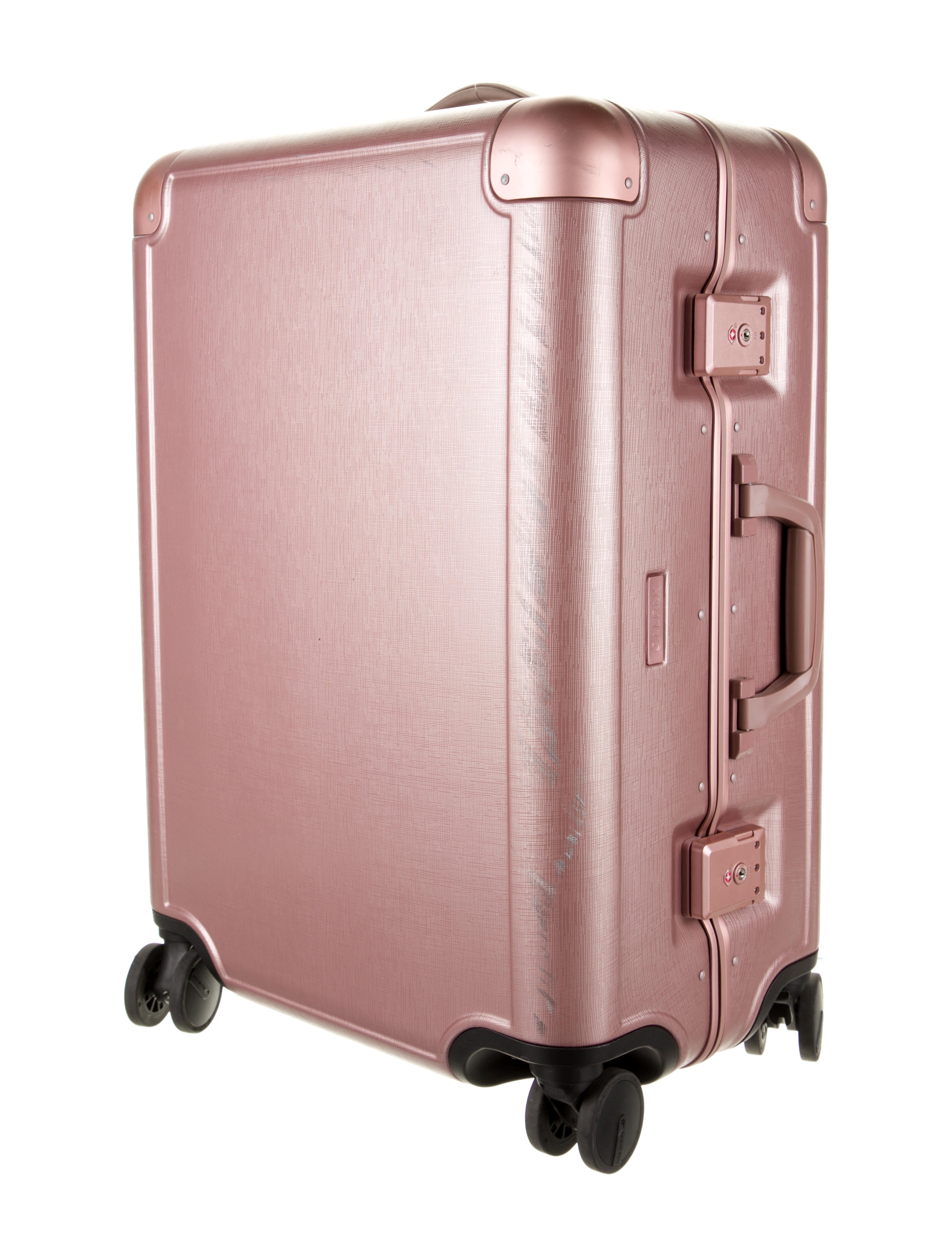Jen Atkin x Calpak Polycarbonate Trunk Luggage Pink Luggage and