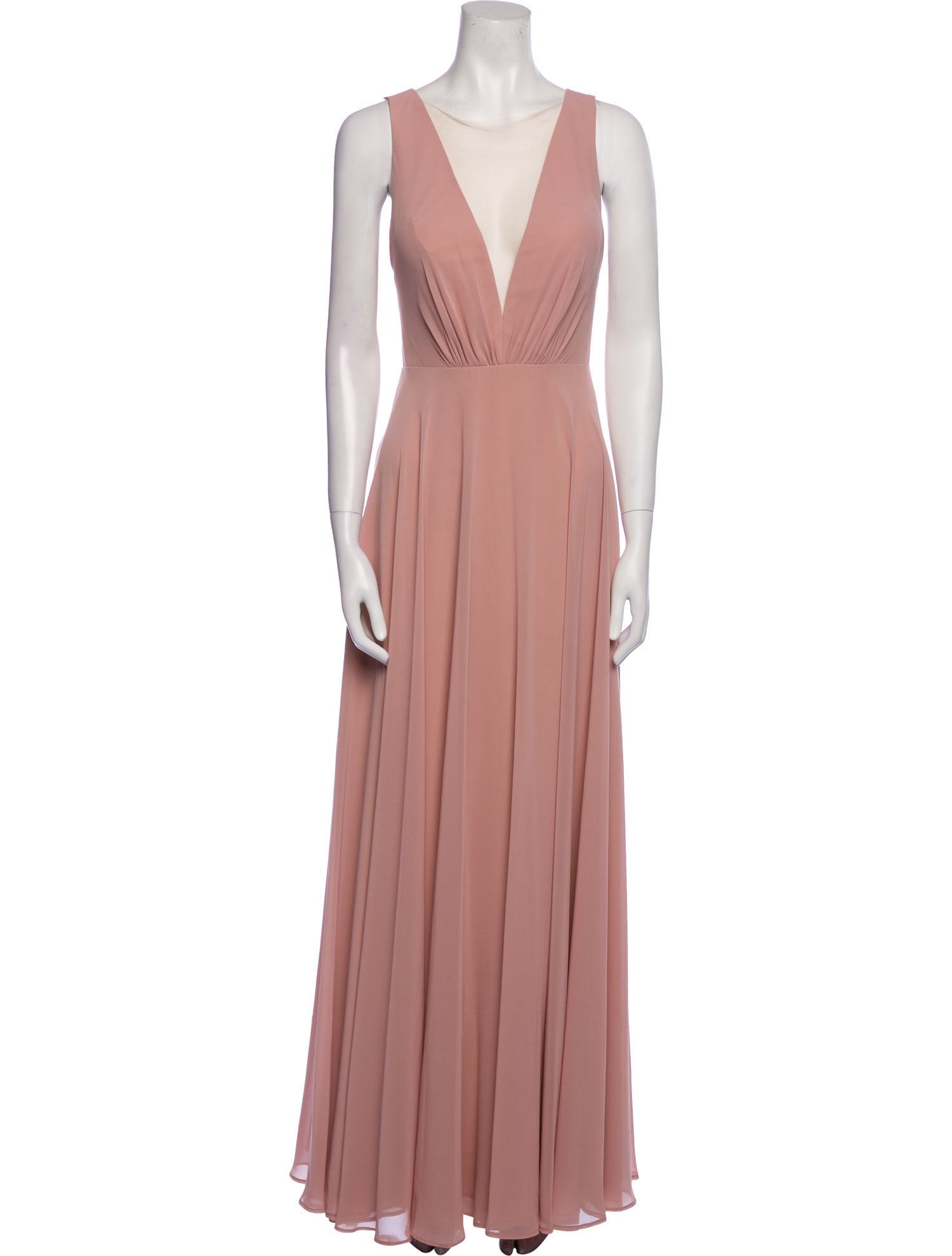 Jenny Yoo V-Neck Long Dress