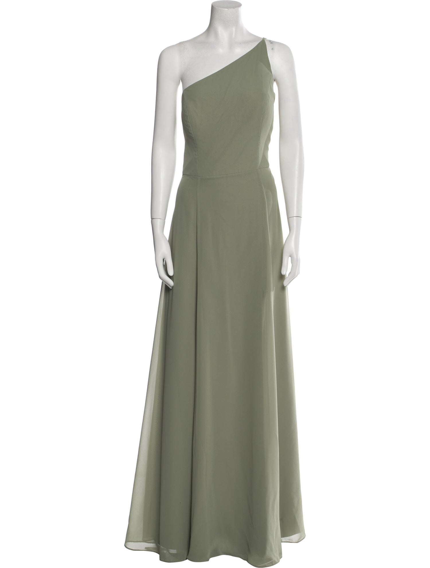 Jenny Yoo One-Shoulder Long Dress