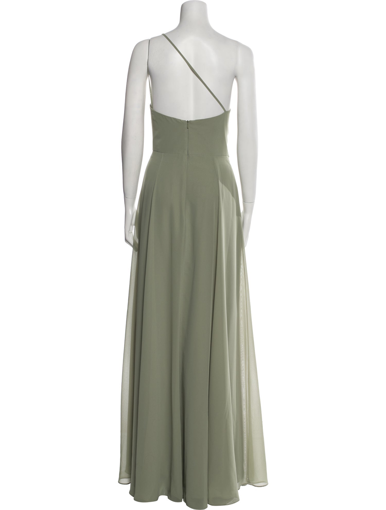 Jenny Yoo One-Shoulder Long Dress