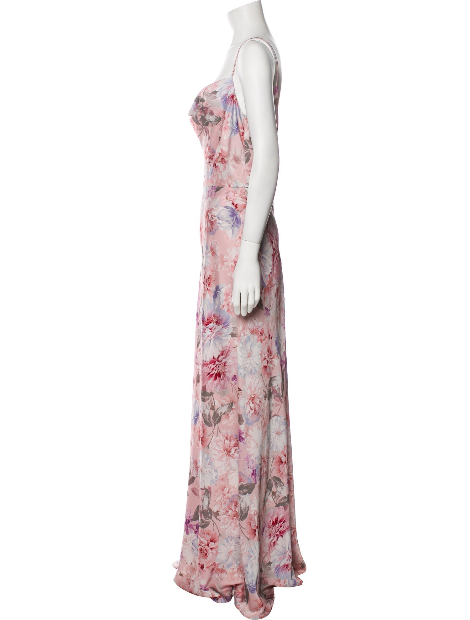 Jenny Yoo Floral Print Long Dress w/ Tags