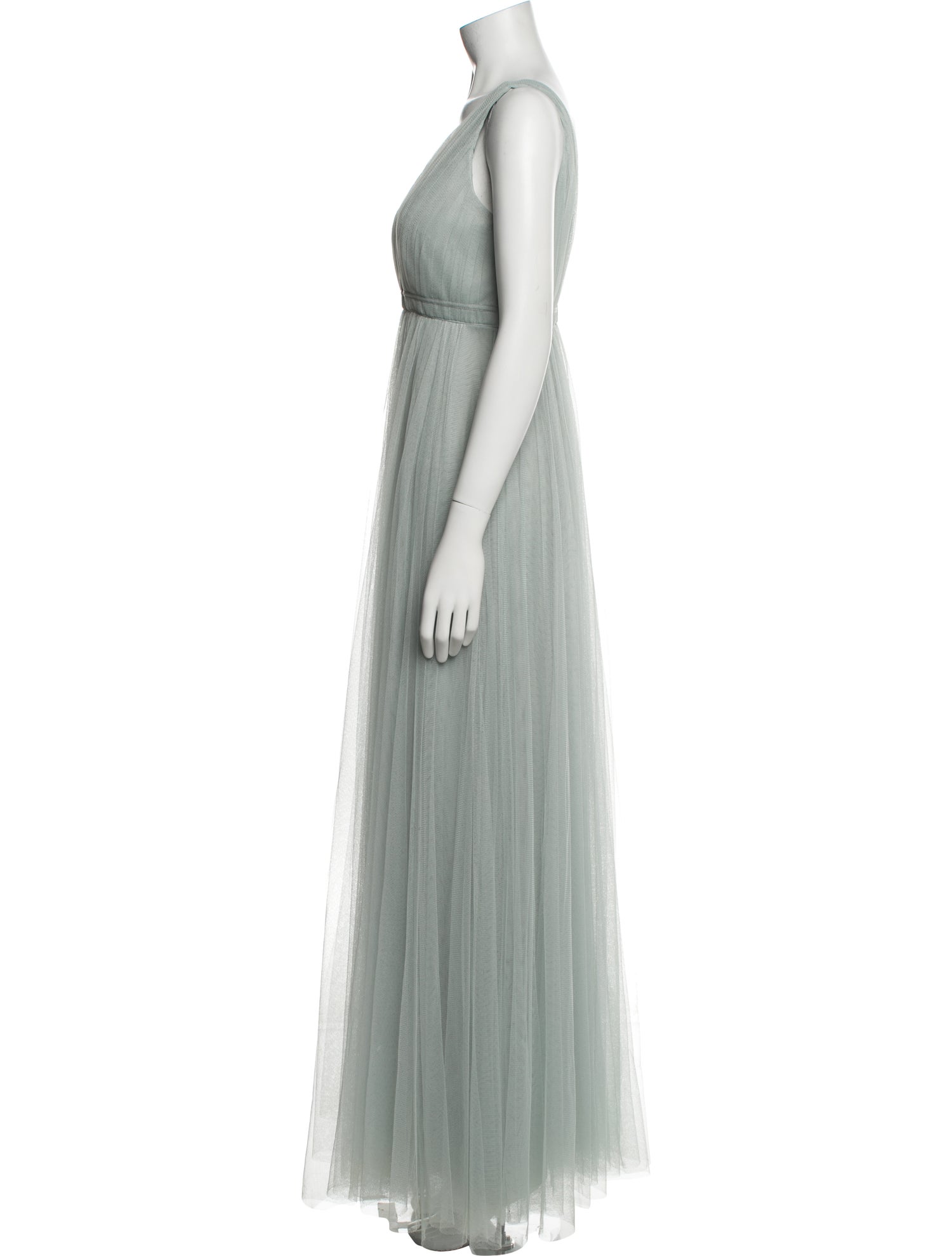 Jenny Yoo V-Neck Long Dress