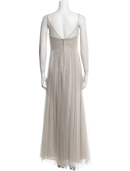 Jenny Yoo Bateau Neckline Long Dress