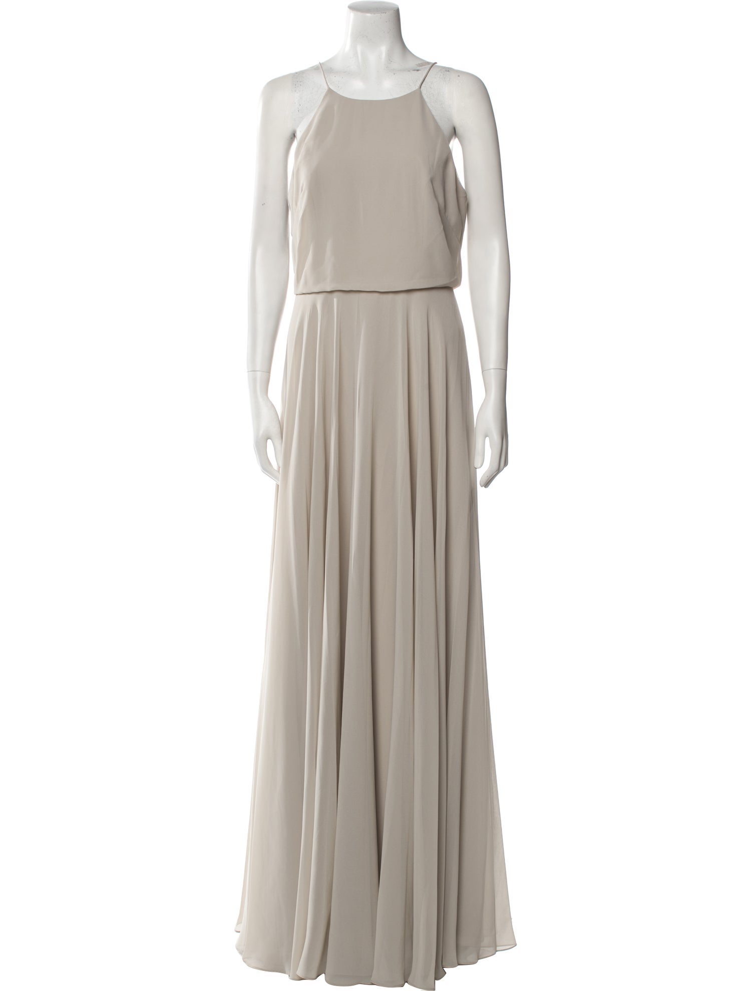 Jenny Yoo Crew Neck Long Dress w/ Tags