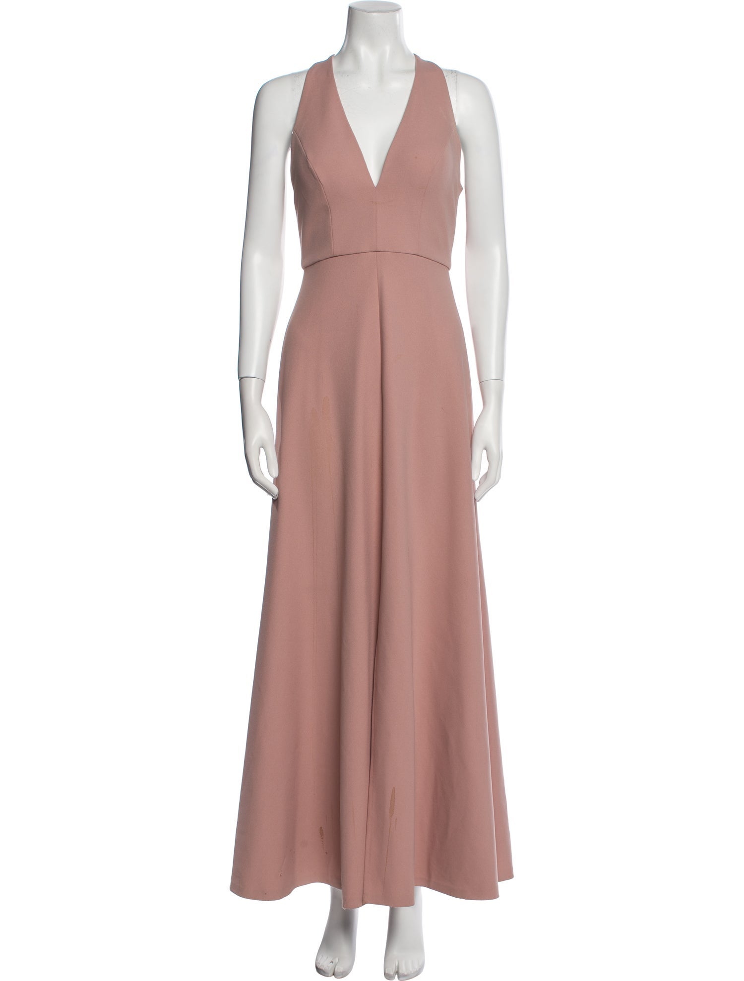 Jenny Yoo Plunge Neckline Long Dress