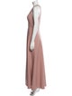 Jenny Yoo Plunge Neckline Long Dress
