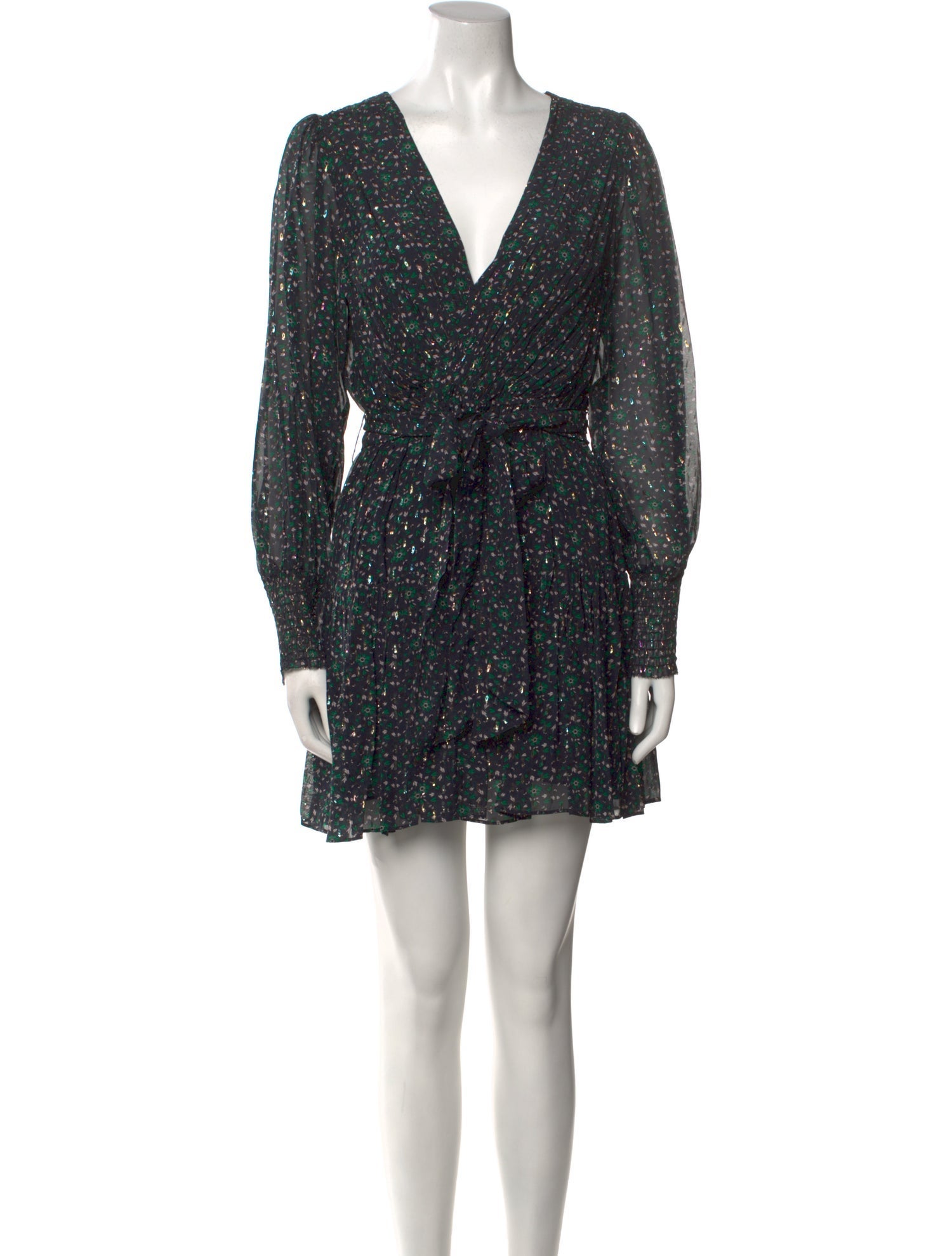 Jenny Yoo Printed Knee-Length Dress w/ Tags