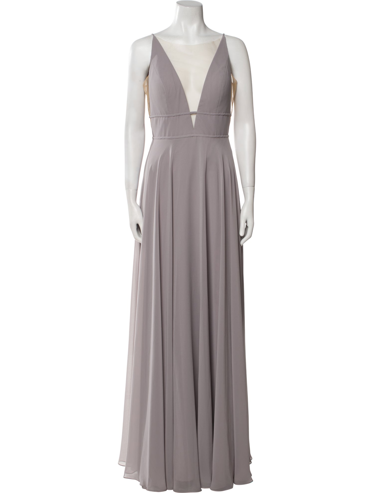 Jenny Yoo Plunge Neckline Long Dress w/ Tags