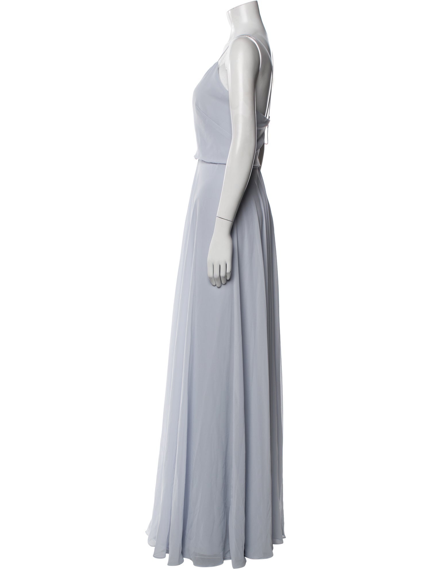 Jenny Yoo V-Neck Long Dress