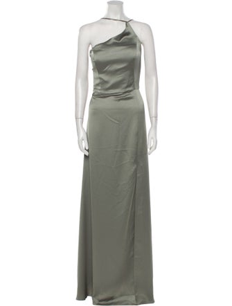 Jenny Yoo Halterneck Long Dress