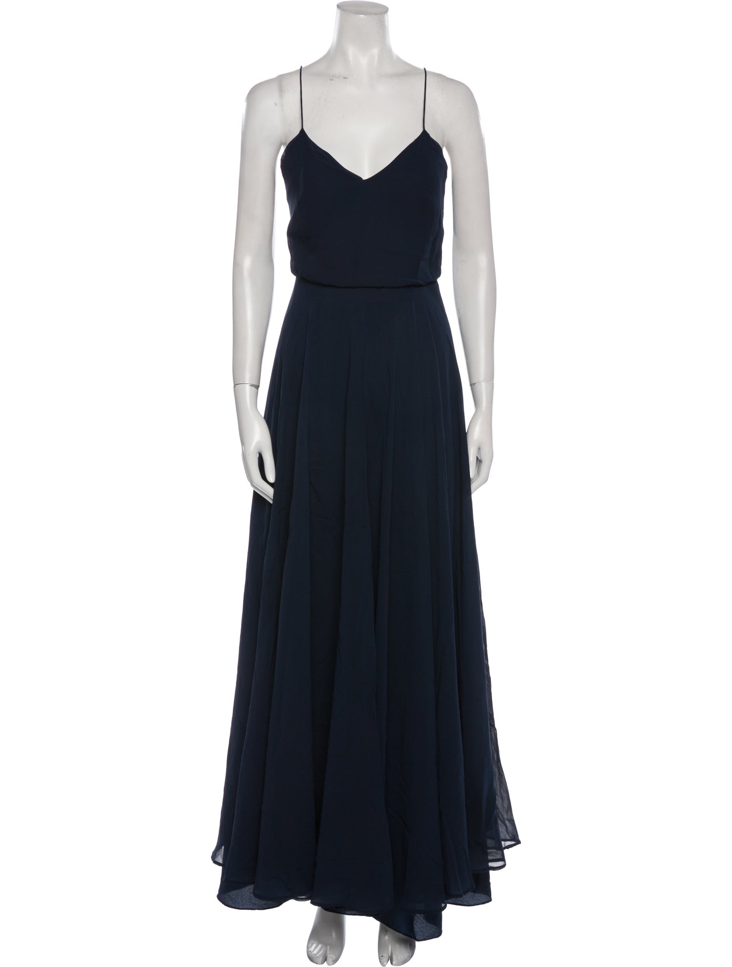 Jenny Yoo V-Neck Long Dress