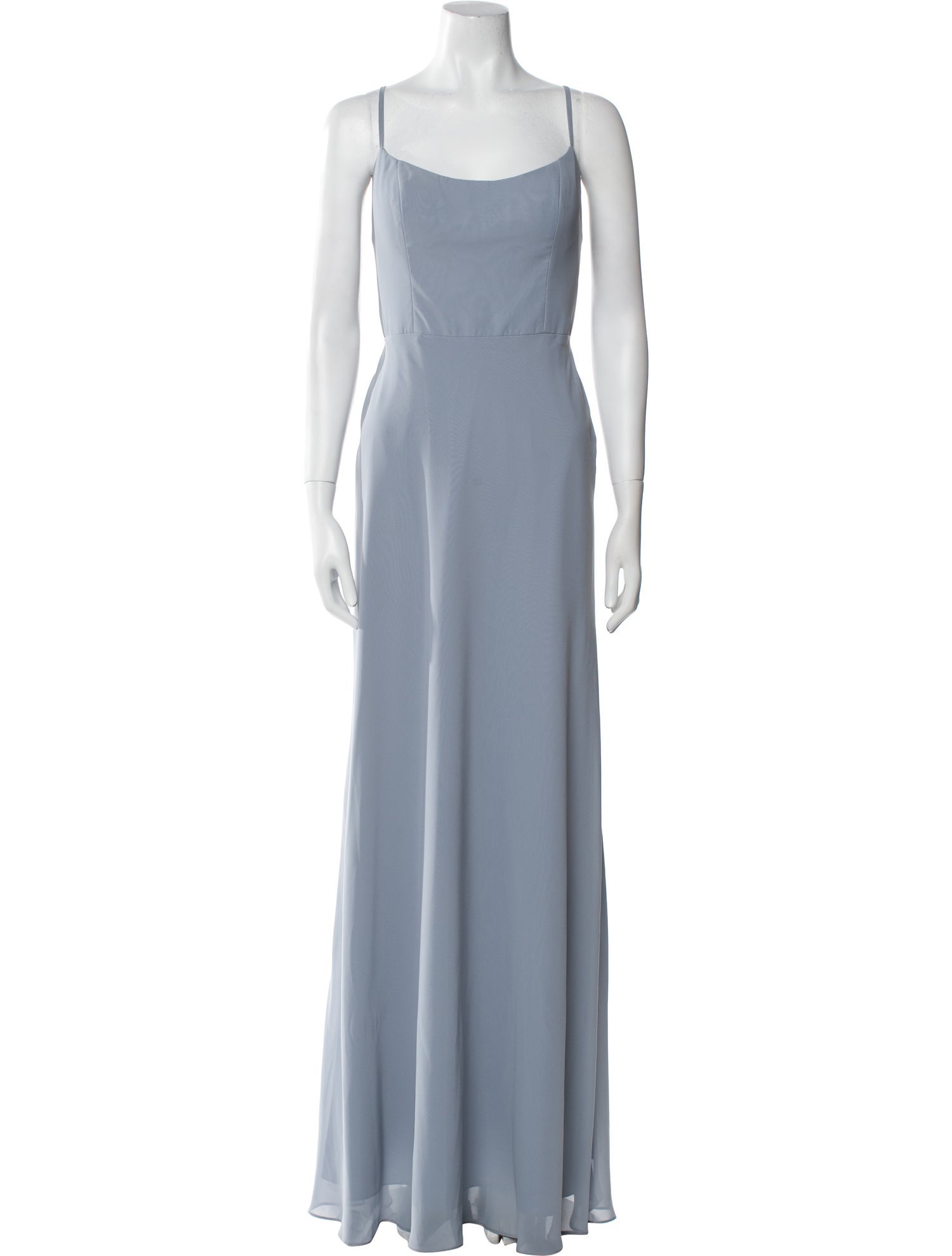 Jenny Yoo Square Neckline Long Dress