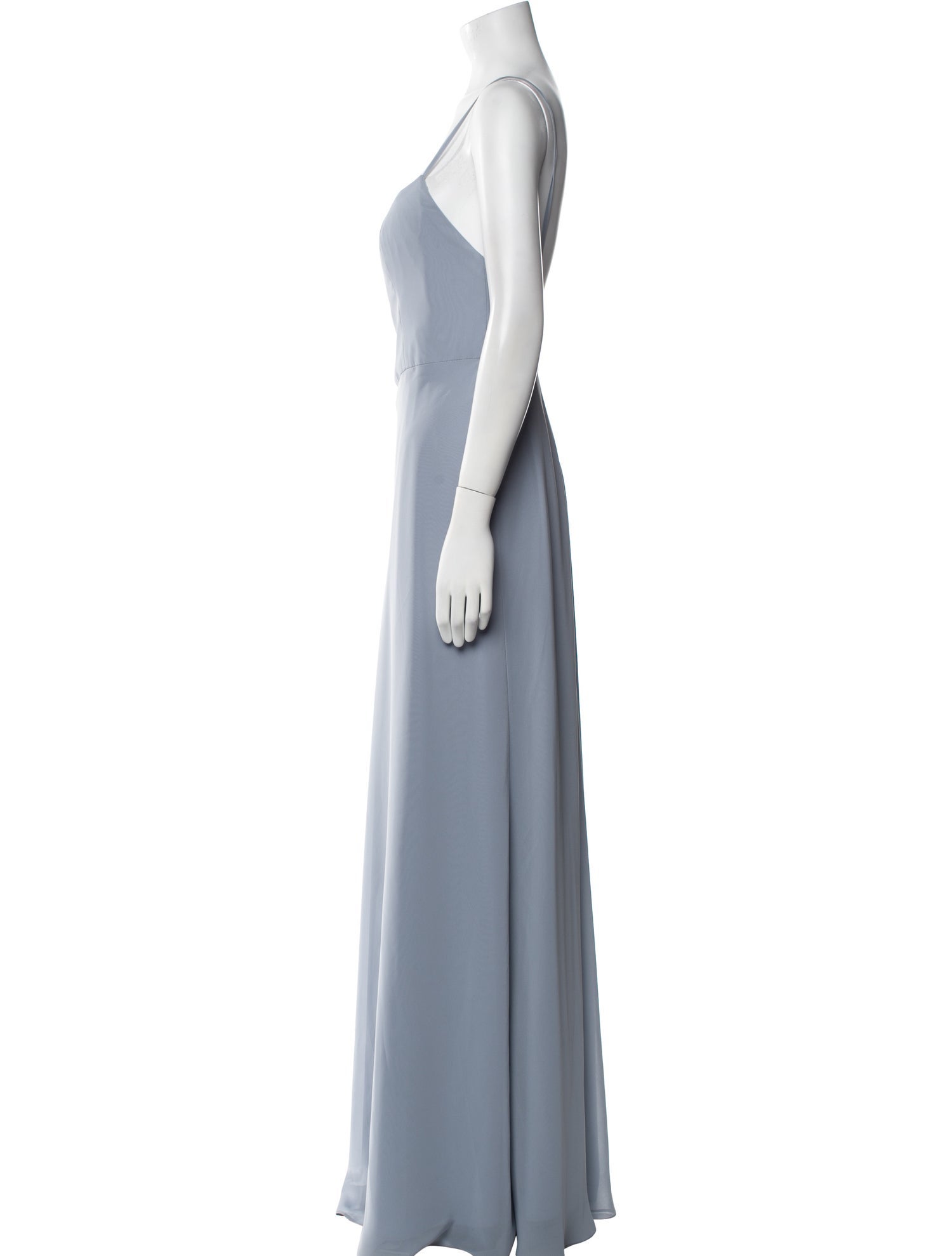 Jenny Yoo Square Neckline Long Dress