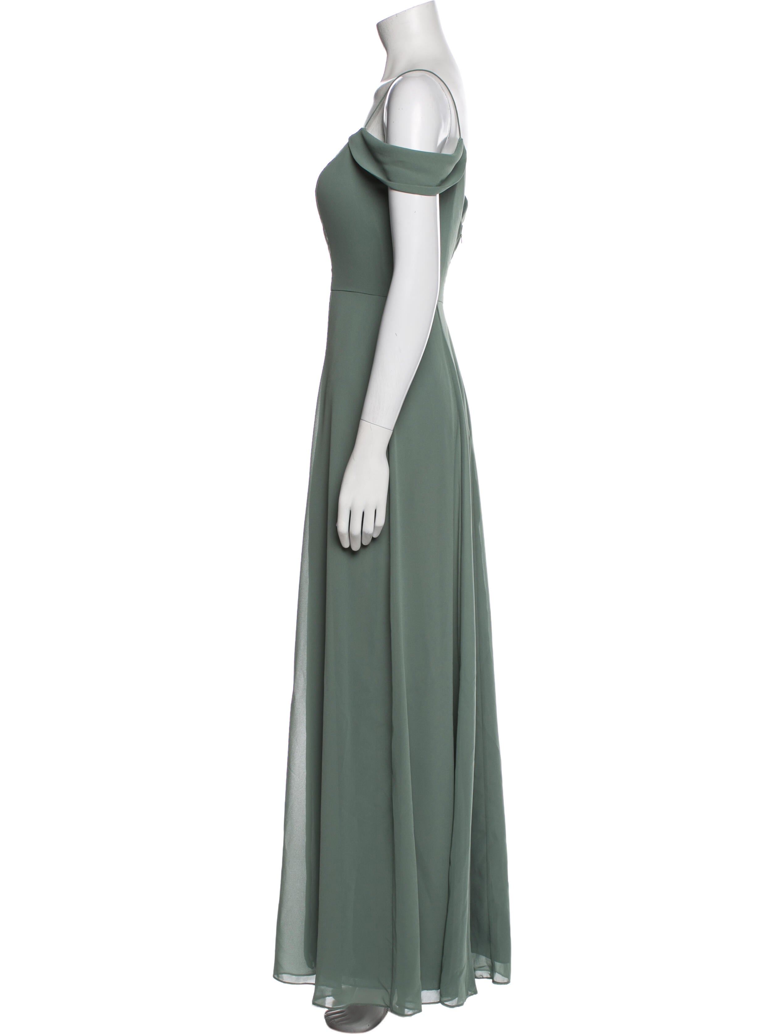 Jenny Yoo V-Neck Long Dress
