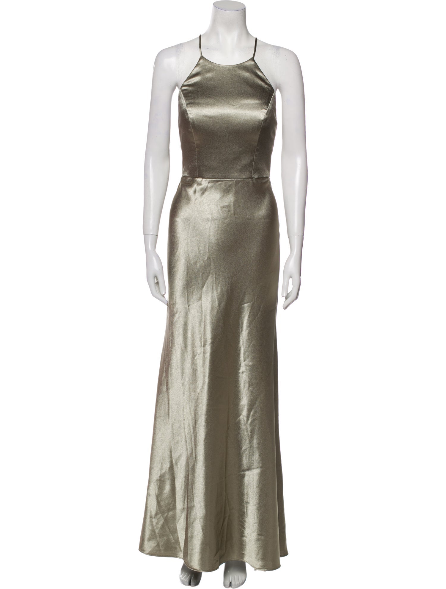 Jenny Yoo Halterneck Long Dress