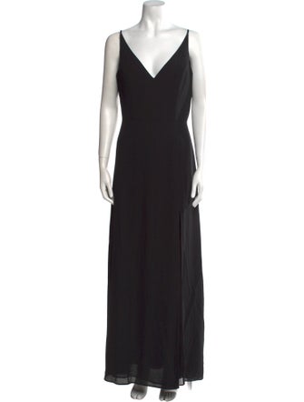 Jenny Yoo V-Neck Long Dress