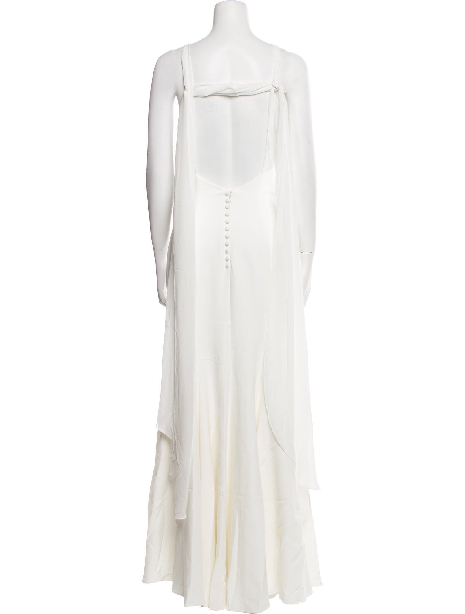 Jenny Yoo Square Neckline Long Dress