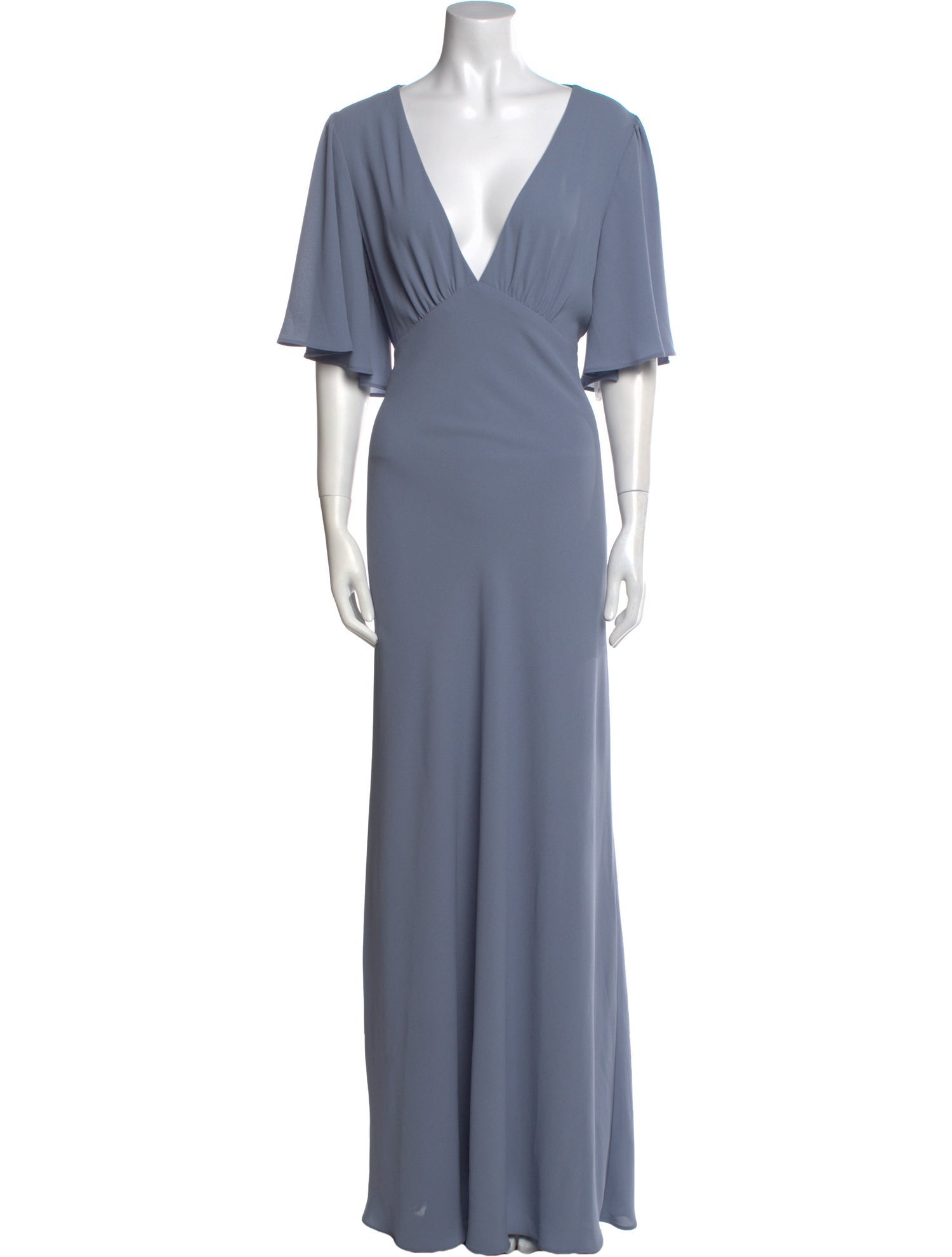 Jenny Yoo V-Neck Long Dress