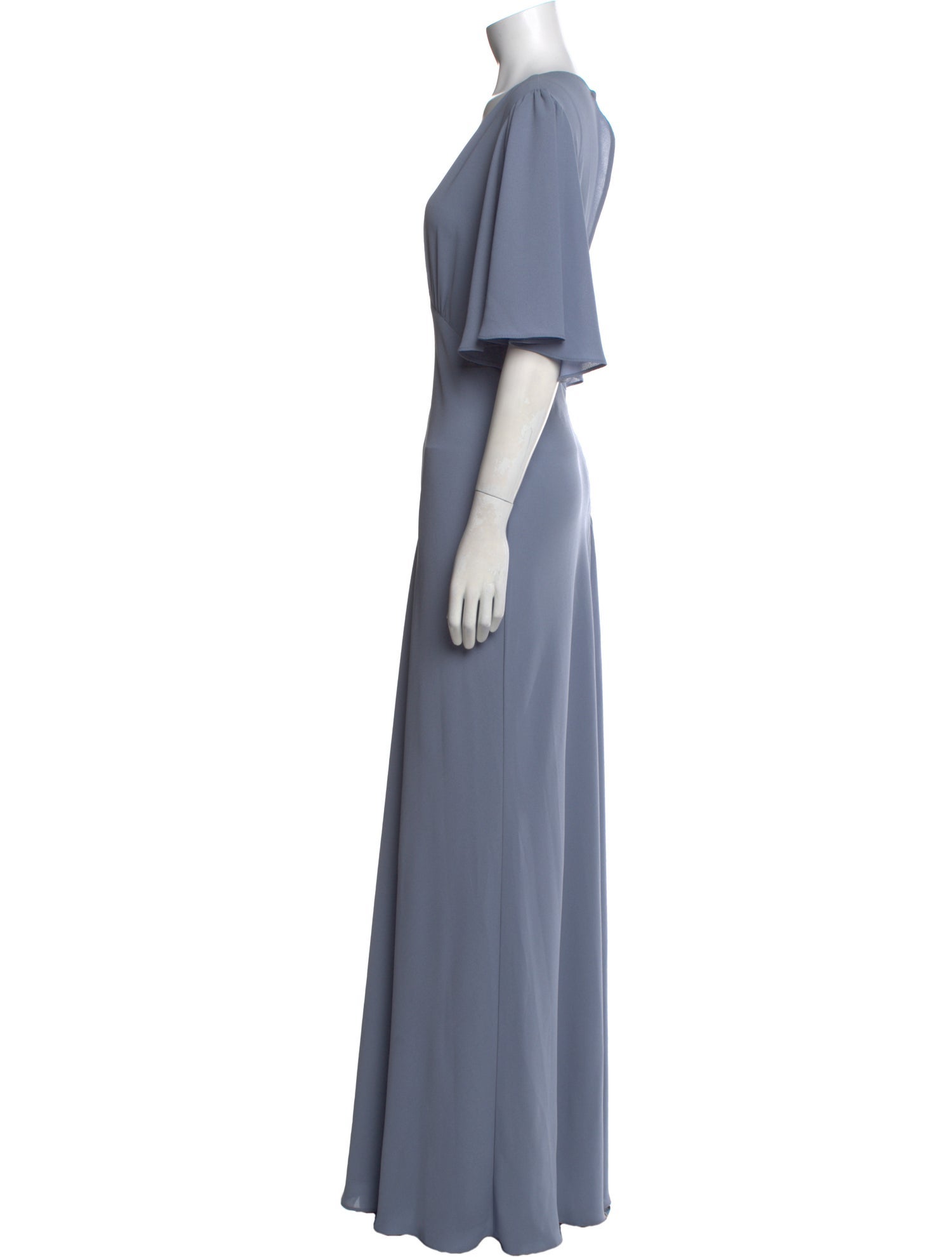 Jenny Yoo V-Neck Long Dress