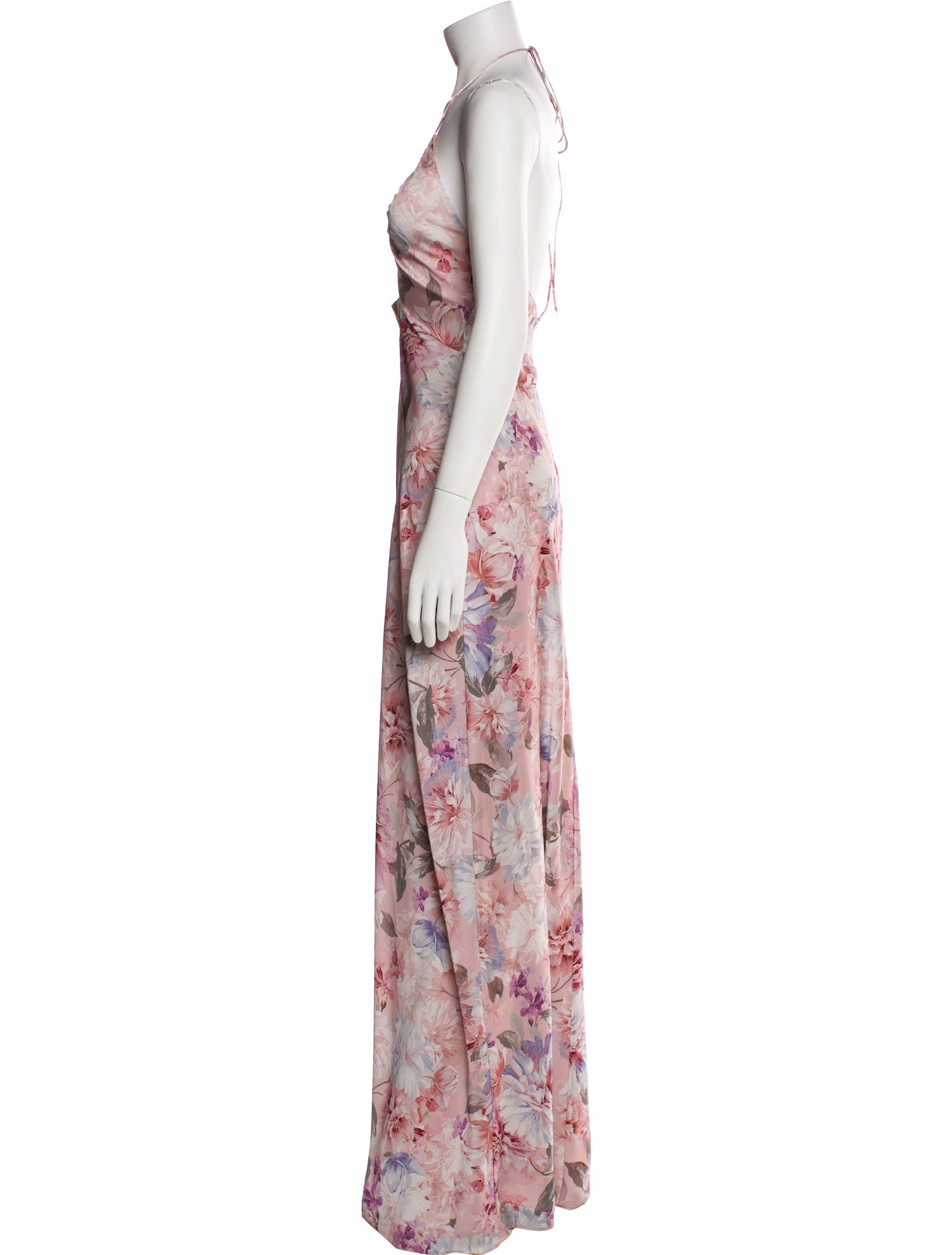 Jenny Yoo Floral Print Long Dress