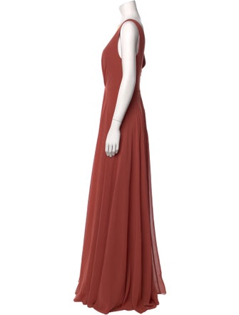 Jenny Yoo V-Neck Long Dress