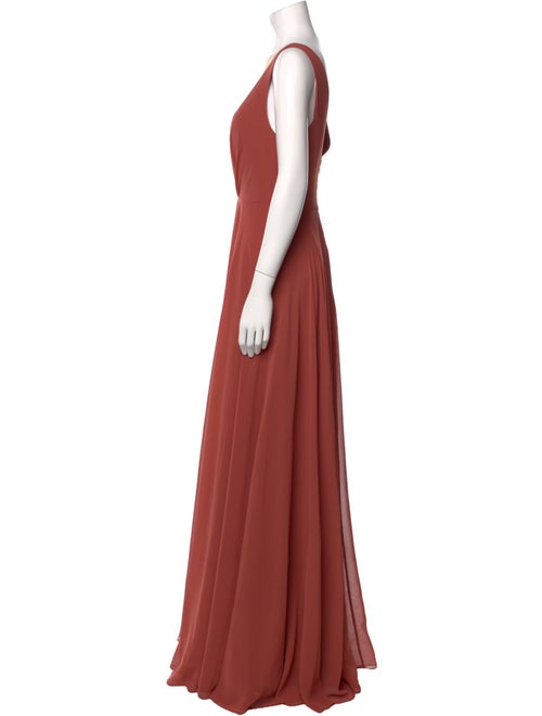 Jenny Yoo V-Neck Long Dress