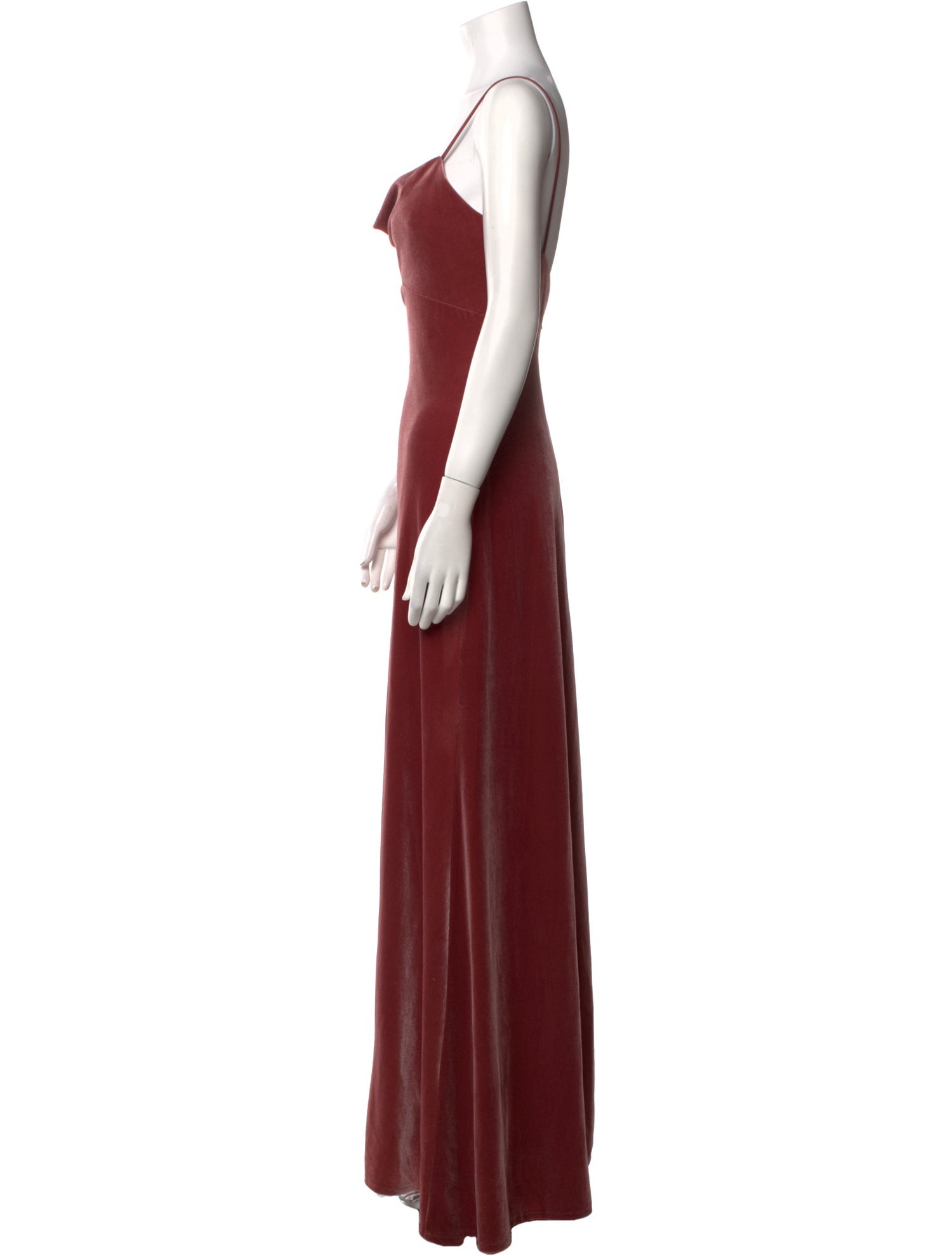 Jenny Yoo Square Neckline Long Dress