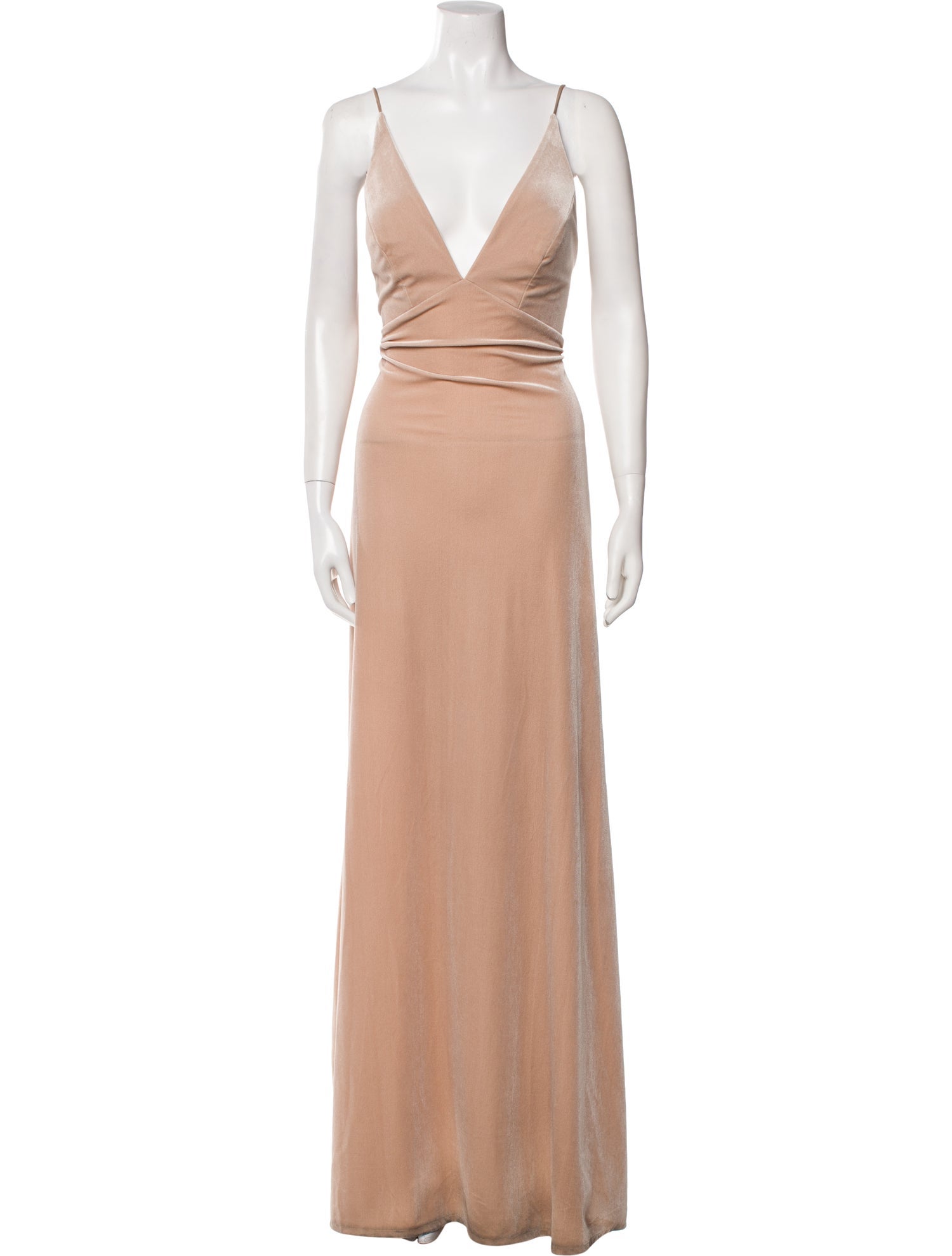 Jenny Yoo V-Neck Long Dress