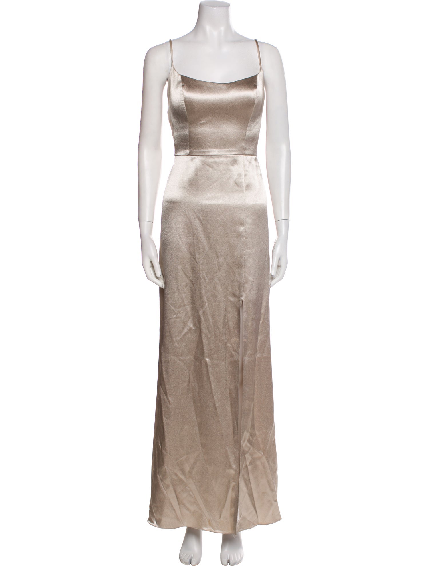 Jenny Yoo Square Neckline Long Dress