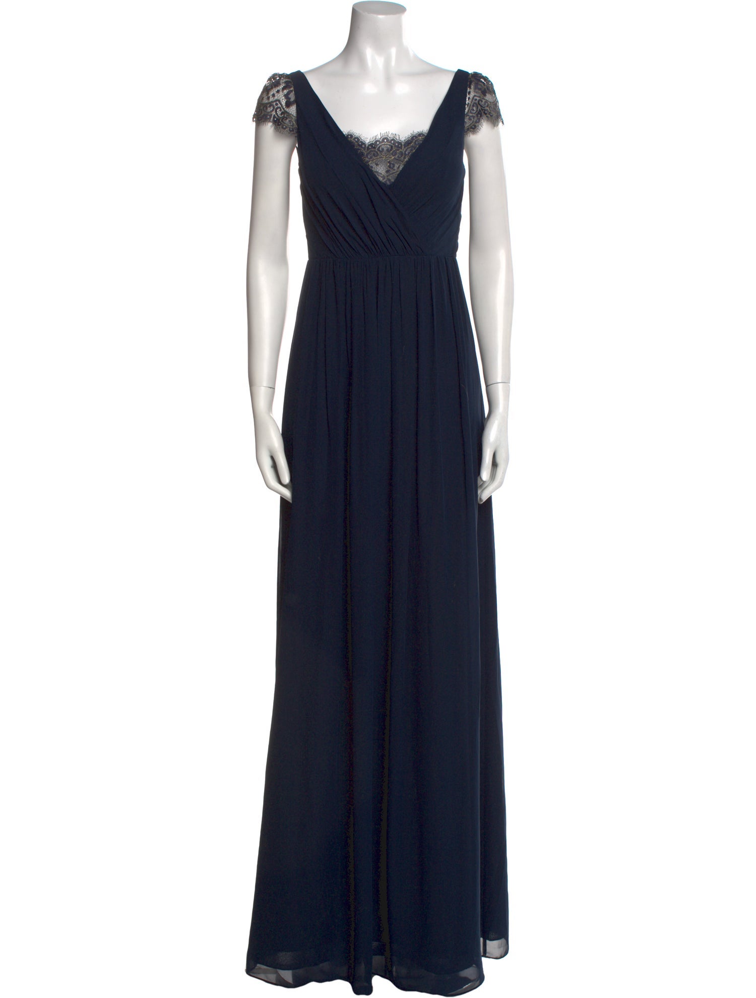 Jenny Yoo V-Neck Long Dress