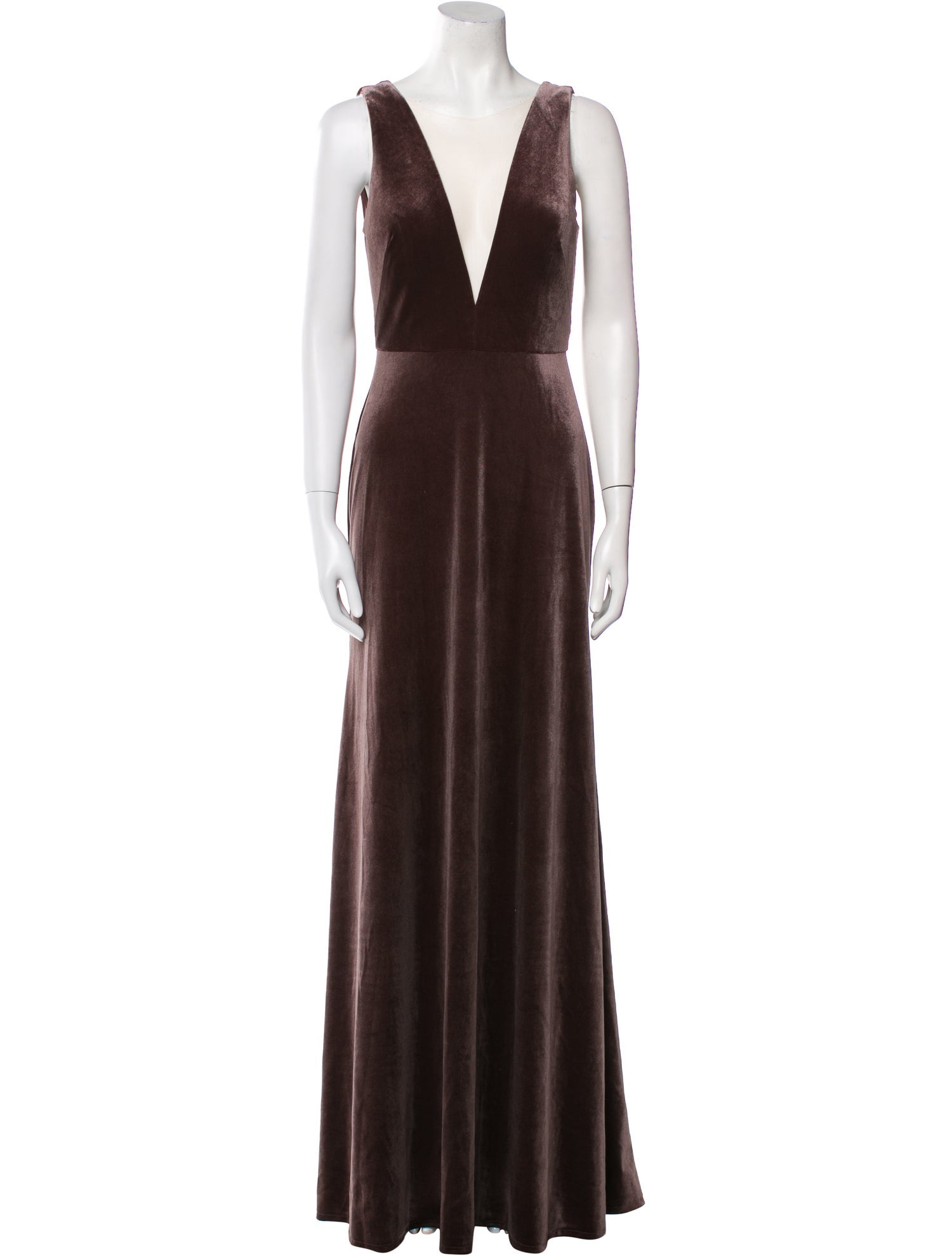 Jenny Yoo Plunge Neckline Long Dress w/ Tags