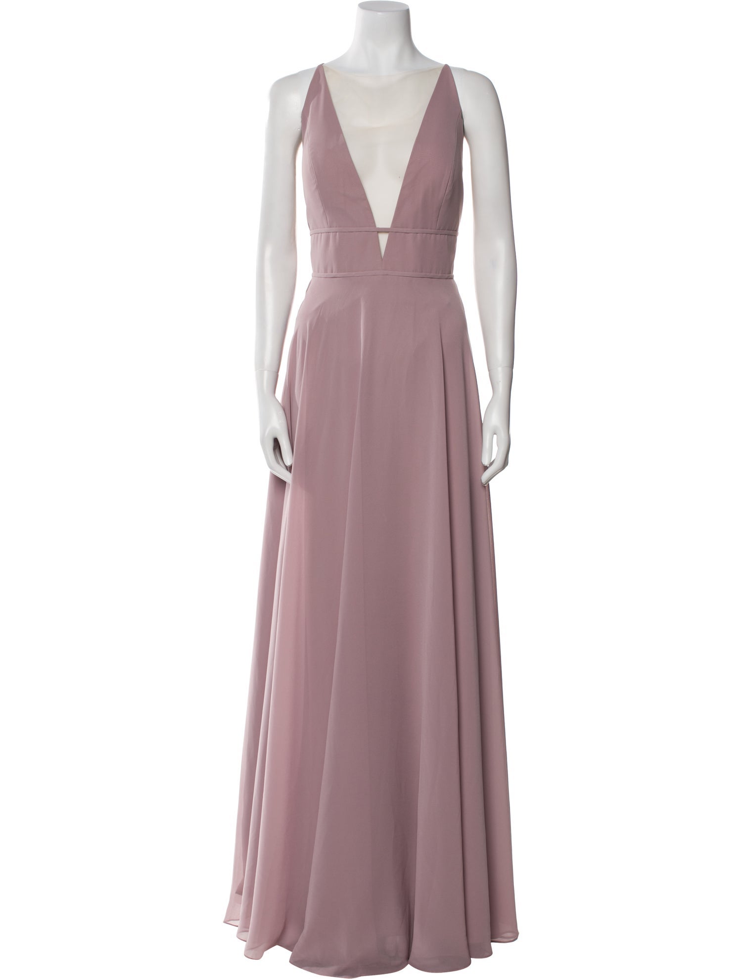 Jenny Yoo V-Neck Long Dress