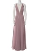 Jenny Yoo V-Neck Long Dress