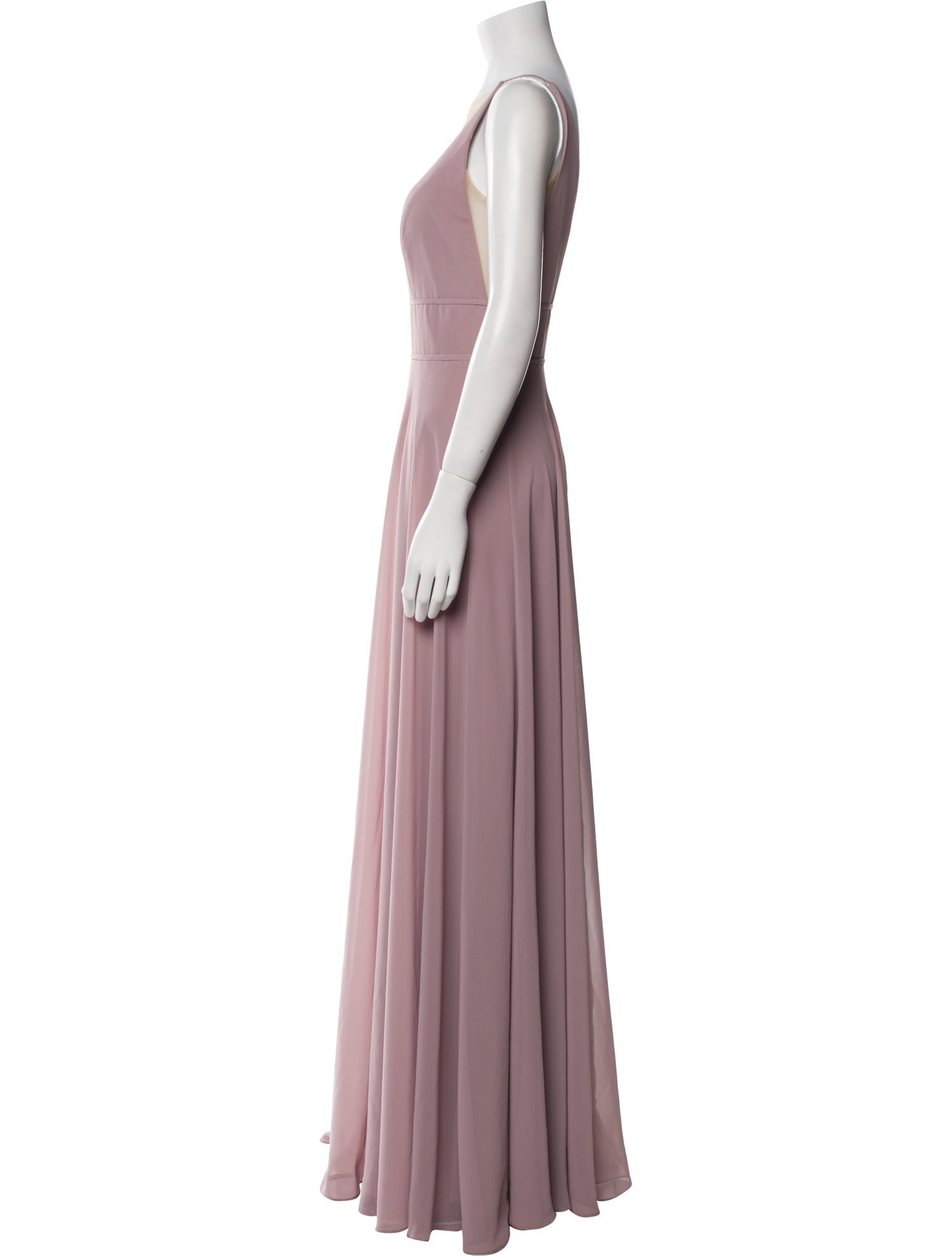 Jenny Yoo V-Neck Long Dress