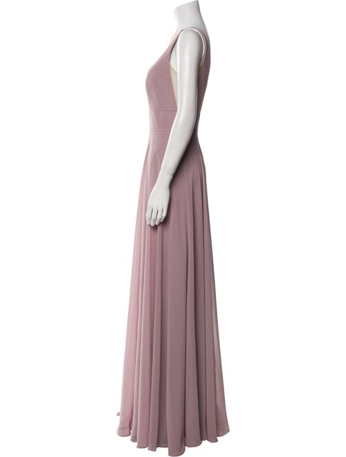 Jenny Yoo V-Neck Long Dress
