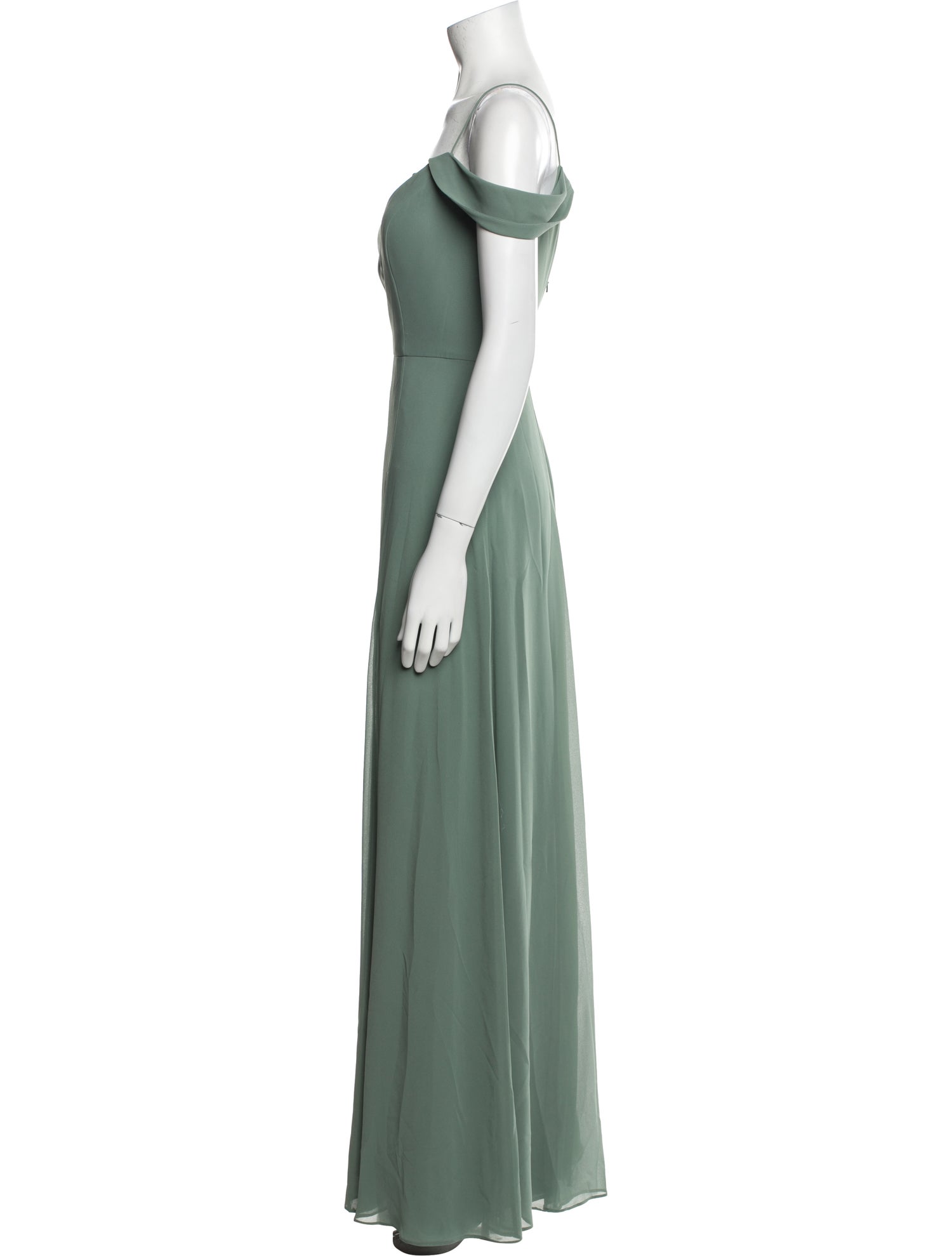 Jenny Yoo V-Neck Long Dress