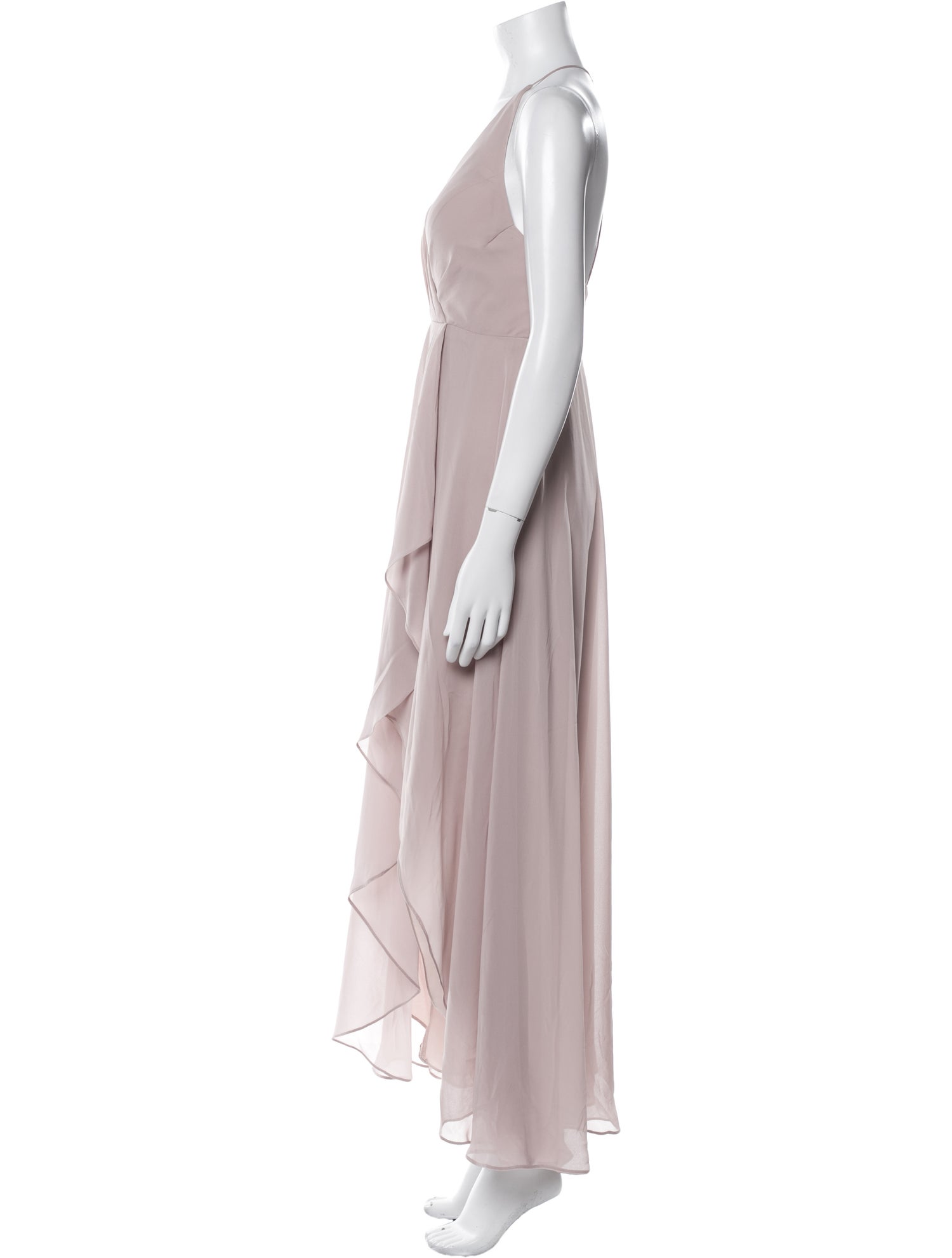 Jenny Yoo V-Neck Long Dress