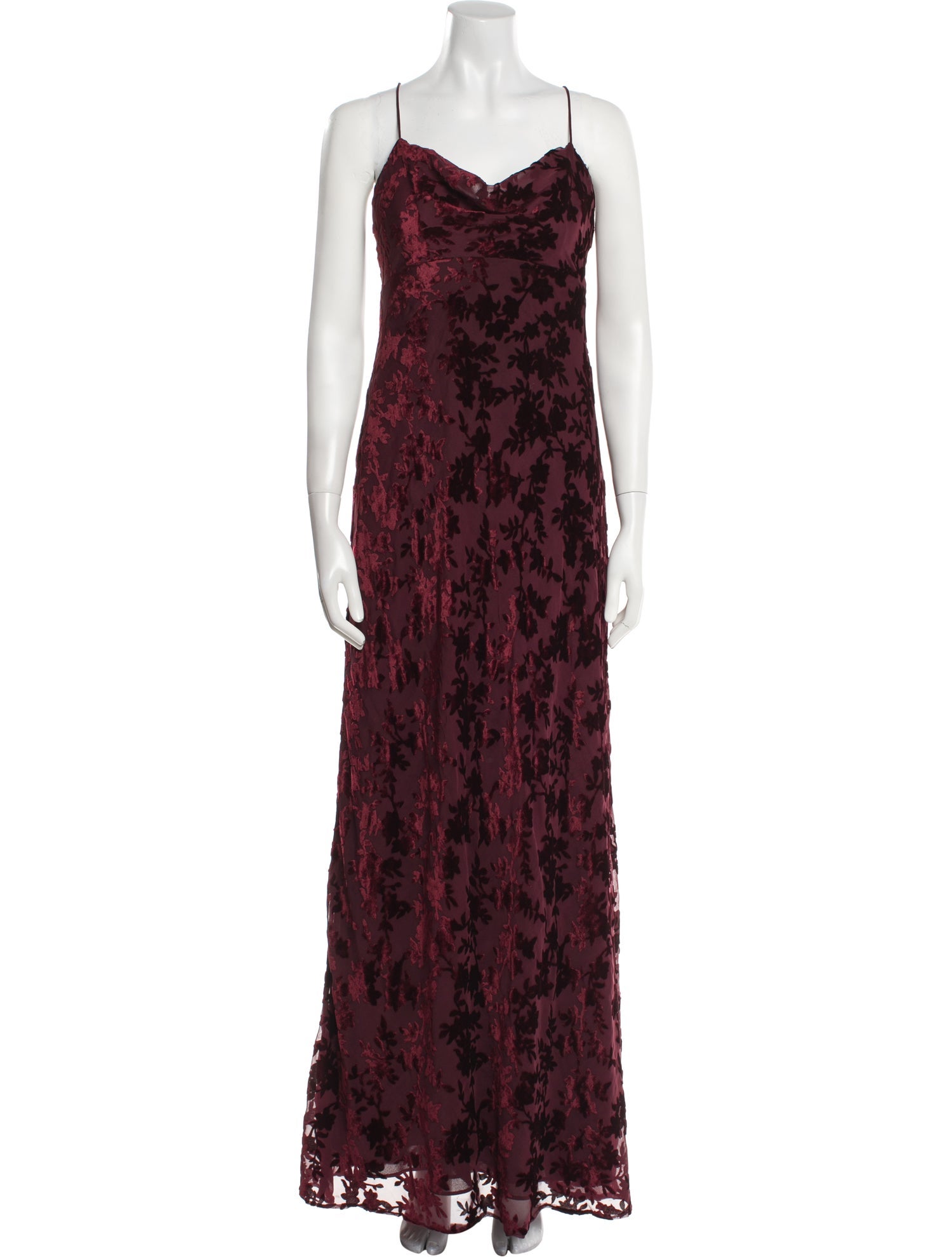 Jenny Yoo Floral Print Long Dress